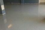 Gray Garage Floor Epoxy with Flakes 